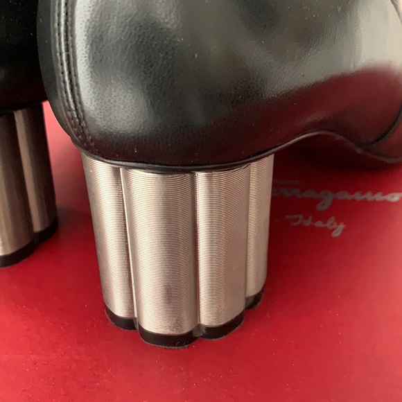 Authentic Salvatore Ferragamo Boots US7 EU37 Black - Picture 4 of 8